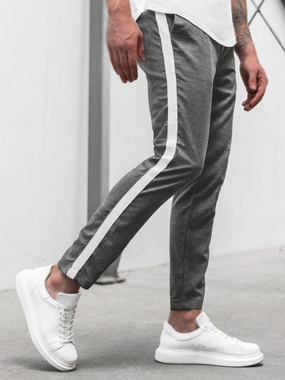 Pantalones Slim Ajustados con Rayas Horizontales para Hombre - Image 23