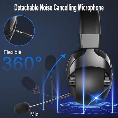 Auriculares Inalámbricos Bluetooth 24g con RGB y Micrófono Enchufable - Image 6