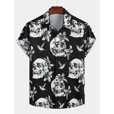 Camisa Estampada Suelta para Hombre - Diseño Moderno - Image 3