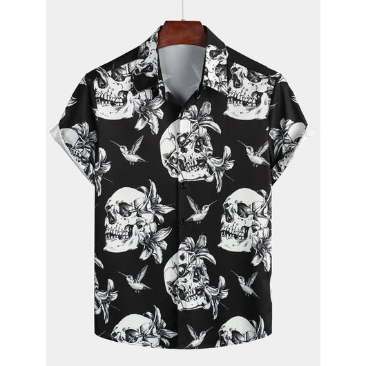 Camisa Estampada Suelta para Hombre - Diseño Moderno - Image 3