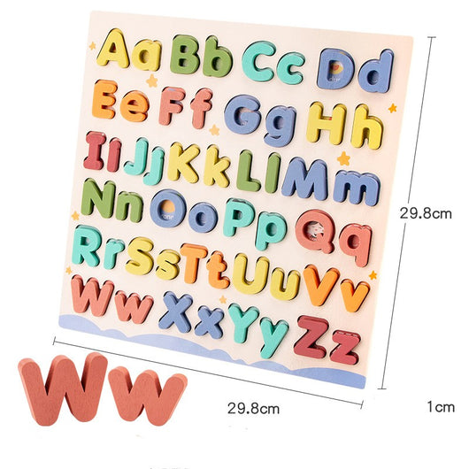 Tablero de Agarre con Letras de Madera para Aprendizaje Temprano - Image 7