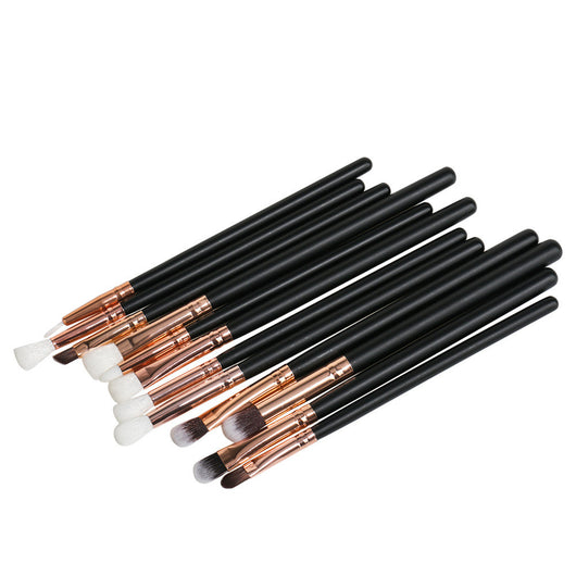 Set de 12 Brochas Profesionales para Ojos y Maquillaje - Image 6