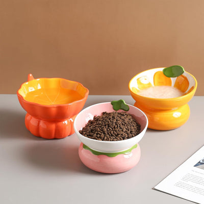 Comedero Elevado de Cerámica para Gatos - Diseño Ergonómico Anti-Vómito Rosa - Image 12