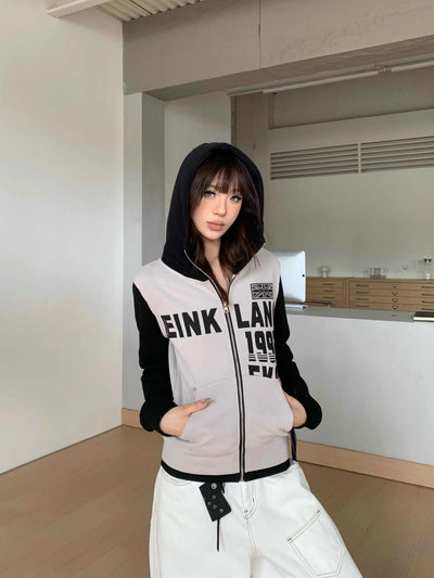 Sudadera Estampada con Letras Ajustada para Mujer - Image 3