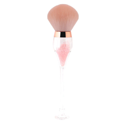 Brocha de Maquillaje Fluida Forma Copa de Vino - Aplicador Profesional de Polvo y Rubor - Image 7