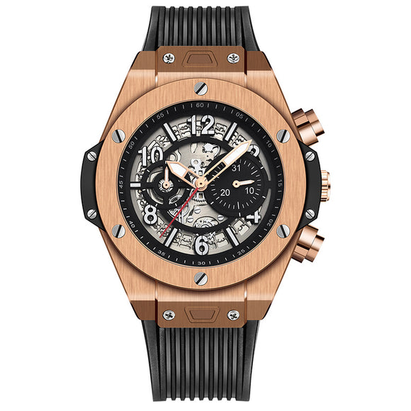 Reloj Mecánico Automático con Diseño Hueco de Silicona