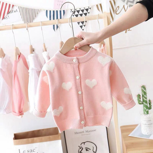 Cardigan de Punto con Corazones para Niña - Image 11