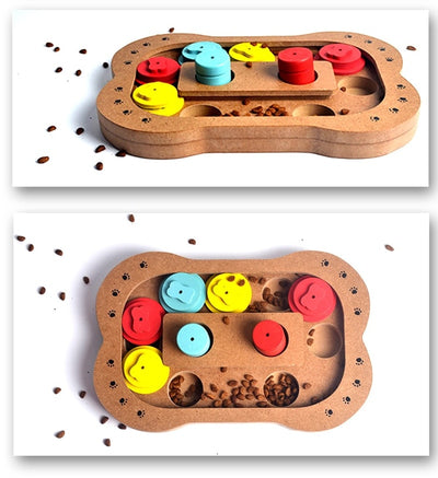 Juguete Puzzle Interactivo de Madera para Perros - Alimentador Multifuncional - Image 4