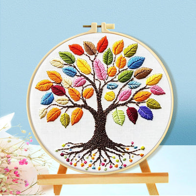 Bordado de Punto de Cruz Árbol de la Suerte con Animales - Diseño Simplificado - Image 20