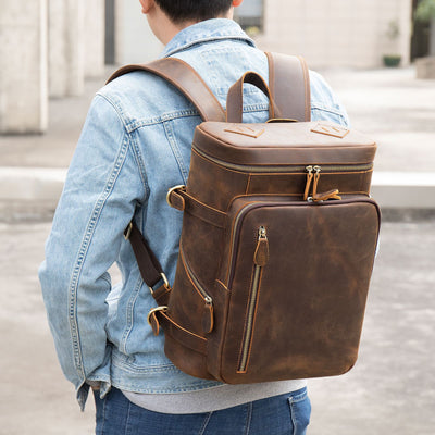 Bolso Bandolera Hombre Cuero Retro Estilo Coreano