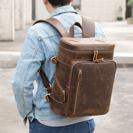 Bolso Bandolera Hombre Cuero Retro Estilo Coreano