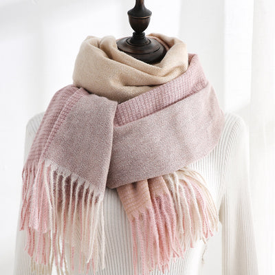 Bufanda Elegante con Borlas para Mujer - Abrigo Cálido y Versátil - Image 4
