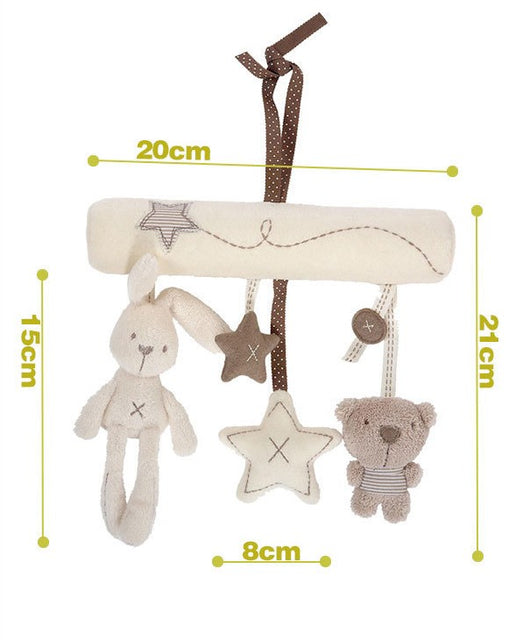 Juguetes Colgantes Suaves para Bebé - Sonajeros de Peluche para Cuna y Carrito - Image 4