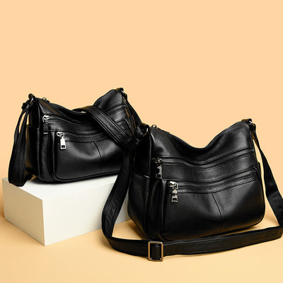 Bolso Mensajero de Cuero Genuino Primera Capa - Estilo Profesional