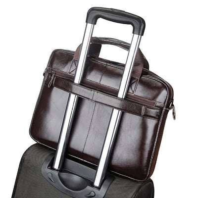 Maletín Ejecutivo de Cuero Genuino Gran Capacidad para Hombre - Image 6