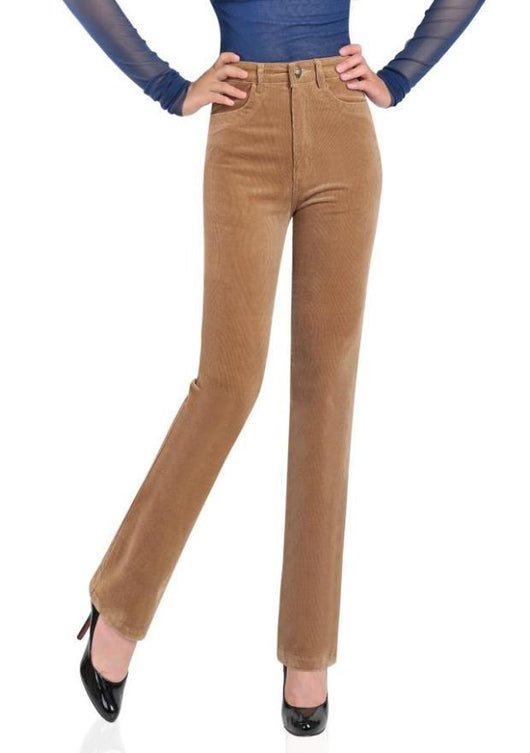 Pantalones de Pana Talle Alto Mujer - Corte Recto - Image 3