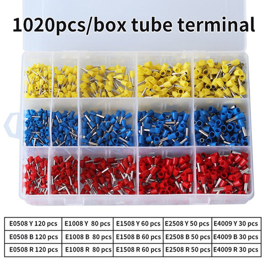 Kit Profesional de Crimping 1200 Piezas con Terminales Tipo Tubo Manual - Image 6