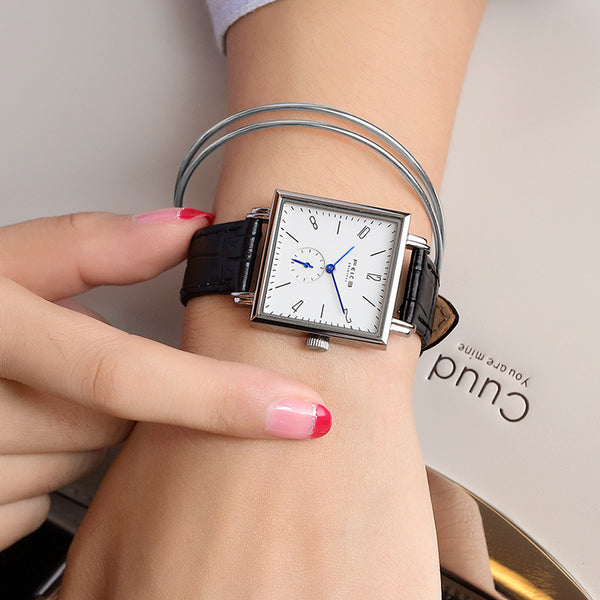 Reloj de Cuarzo Minimalista Unisex con Diseño Cuadrado