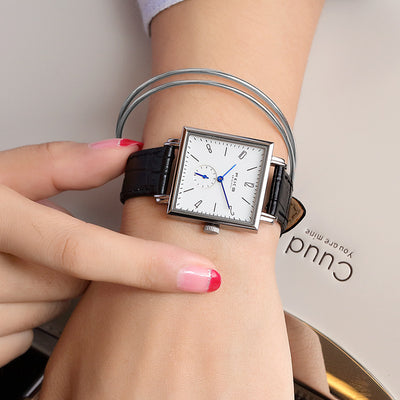 Reloj de Cuarzo Minimalista Unisex con Diseño Cuadrado