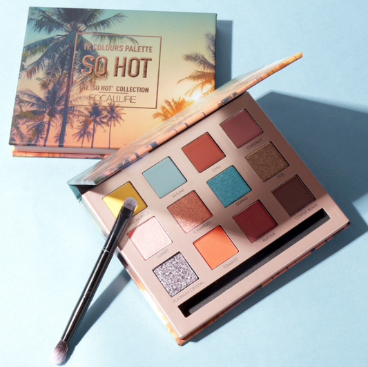 Paleta de Sombras Focallure 12 Colores Brillantes