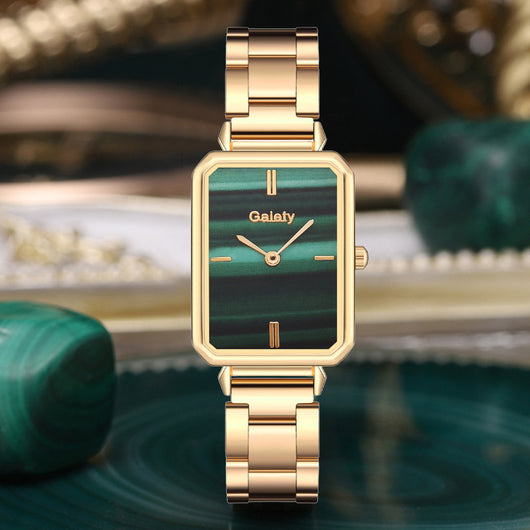 Reloj de Moda Cuadrado Pequeño para Mujer en Aleación