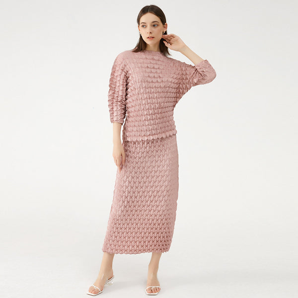 Blusa Plisada Artesanal para Mujer en Colores Sólidos