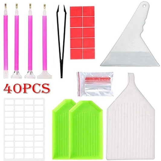 Kit Completo de Herramientas para Pintura de Diamantes y Punto de Cruz