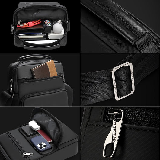 Bolsa Mensajero Impermeable para Hombre - Estilo Ejecutivo Minimalista - Image 5