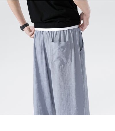 Pantalones Cortos de Lino con Botones Casuales - Image 21