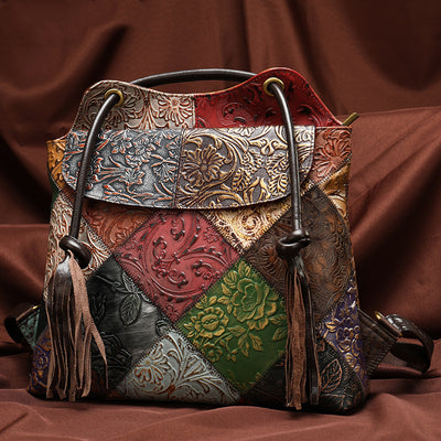 Bolso de Hombro con Flecos y Textura Embossada - Image 2