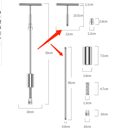Kit Extractor de Abolladuras 2 en 1 con Martillo de Deslizamiento y Ventosas - Image 4