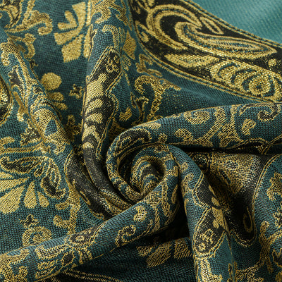 Pañoleta Bohemia Estampado Anacardo con Flecos - Image 4