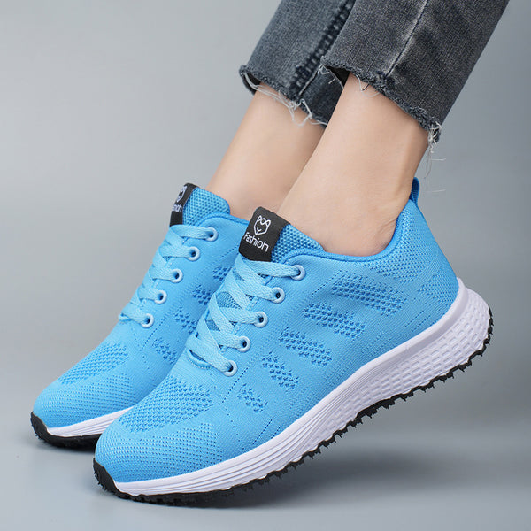 Tenis Deportivos Talla Grande Primavera-Otoño con Malla Transpirable para Mujer