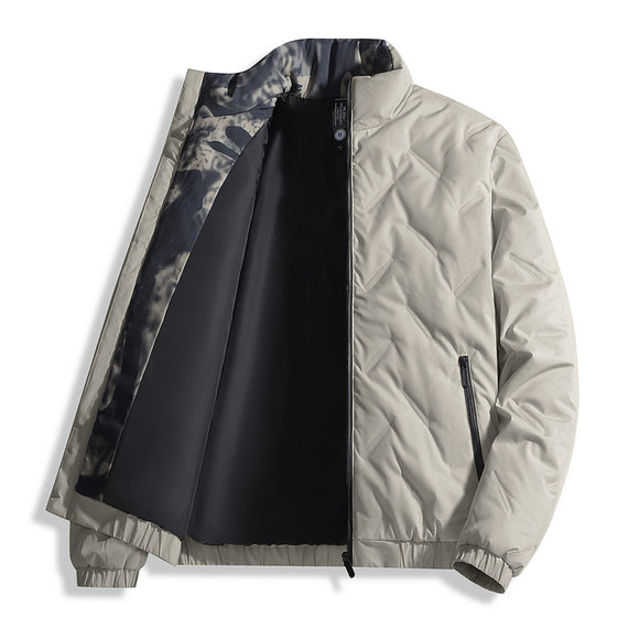 Chaqueta de Plumas para Hombre: Abrigo Grueso Impermeable y Térmico