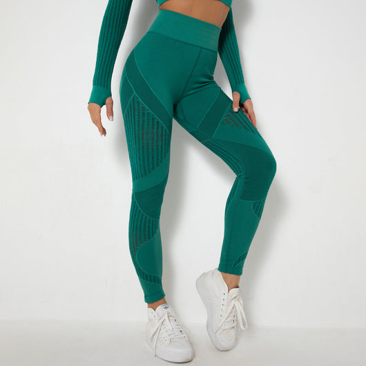 Leggings Deportivos de Cintura Alta con Levantamiento de Glúteos y Malla Transpirable - Image 9