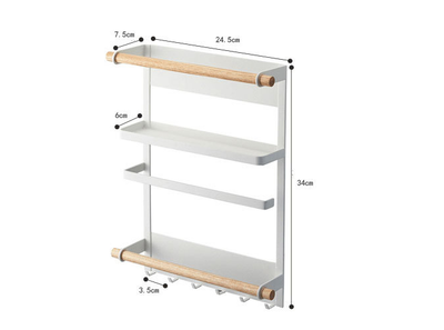 Estante Magnética Lateral para Refrigerador con Soporte para Toallas de Papel - Image 9