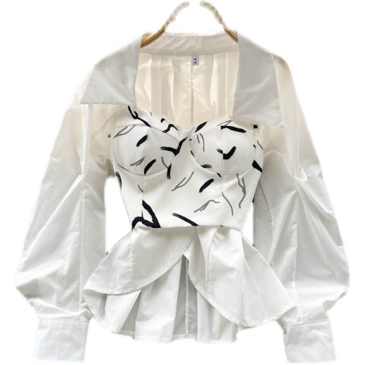 Blusa Entallada con Escote V y Detalle Cruzado - Image 10