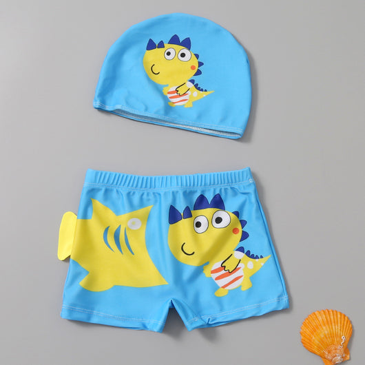 Shorts de Baño Infantiles con Estampados Divertidos - Conjunto Cómodo para Niños - Image 6