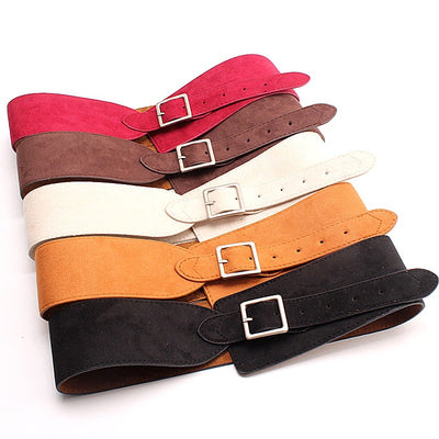 Cinturón Ancho Decorativo Retro Coreano para Vestido y Traje Mujer