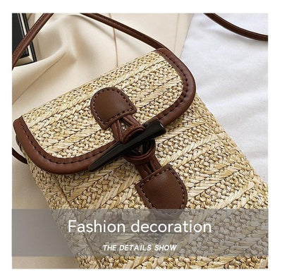 Bolso Crossbody de Paja Casual para Mujer - Image 16