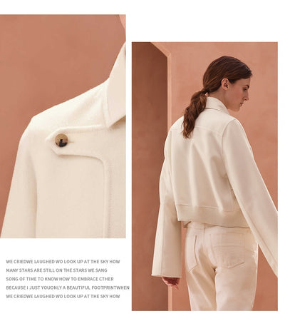 Chaqueta Retro de Cuero Genuino para Mujer - Estilo Temperamental - Image 12