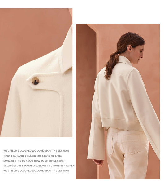 Chaqueta Retro de Cuero Genuino para Mujer - Estilo Temperamental - Image 12