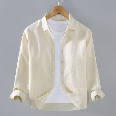 Camisa de Lino Puro para Hombre - Estilo Versátil Moderno - Image 11