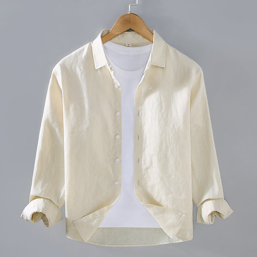 Camisa de Lino Puro para Hombre - Estilo Versátil Moderno - Image 11