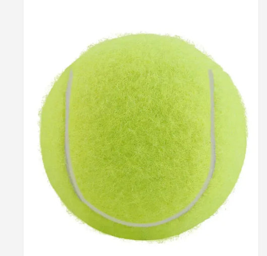 Pink rubber pet tennis ball, bite-resistant, for dogs to play fetch and chew. - Image 9