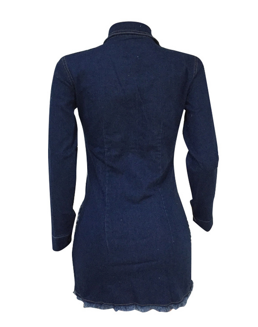 Vestido Denim Desgarrado - Estilo Casual Desenfadado - Image 7