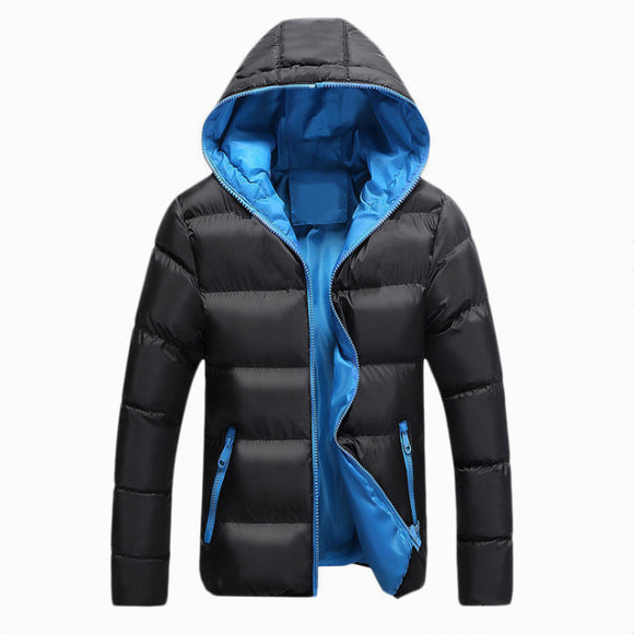 Abrigo Acolchado con Capucha para Hombre Talla Grande