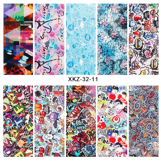 Papel Decorativo para Uñas Mariposas, Flores y Estrellas - Edición Día de Enamorados - Image 4