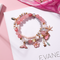 Whale tail bracelet double elastic personality retro flower starfish national wind jewelry A Rosado