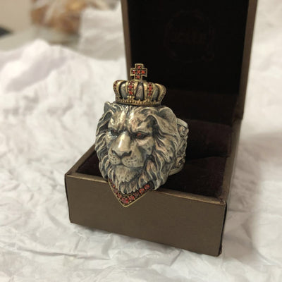 Anillo Sello de León Vintage - Image 5